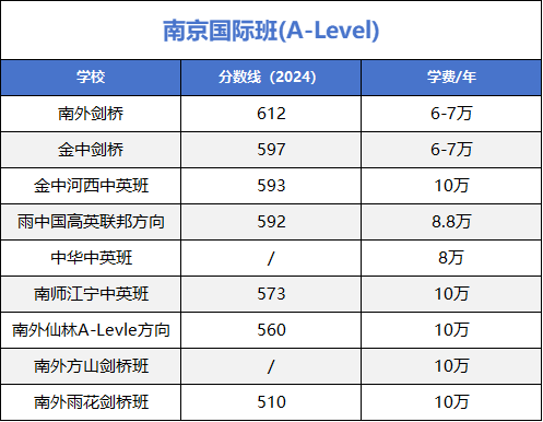 2025年南京國際班招生計劃匯總！附各國際學校開設課程！
